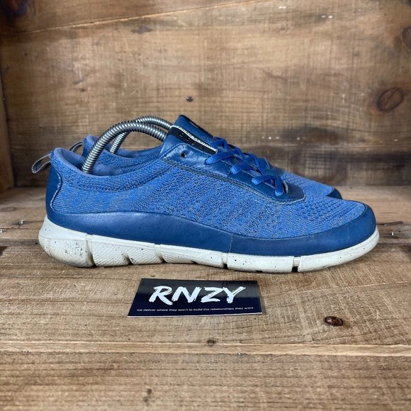 Ecco Shoes - Ecco Danish Blue Low Top Lace Up Sneakers